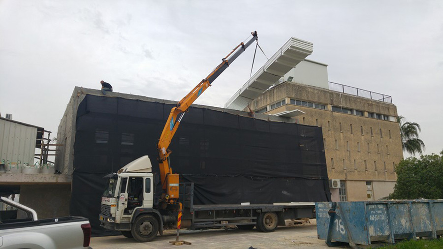 הנפת חומרי בניין